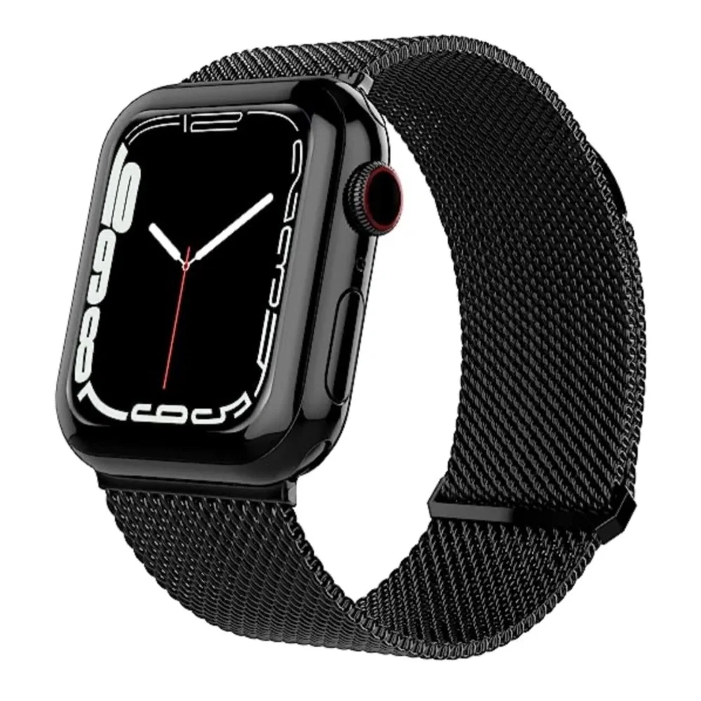 TALK WORKS Stainless Steel Mesh Loop Watch Band for Apple Watch Magnetic Closure